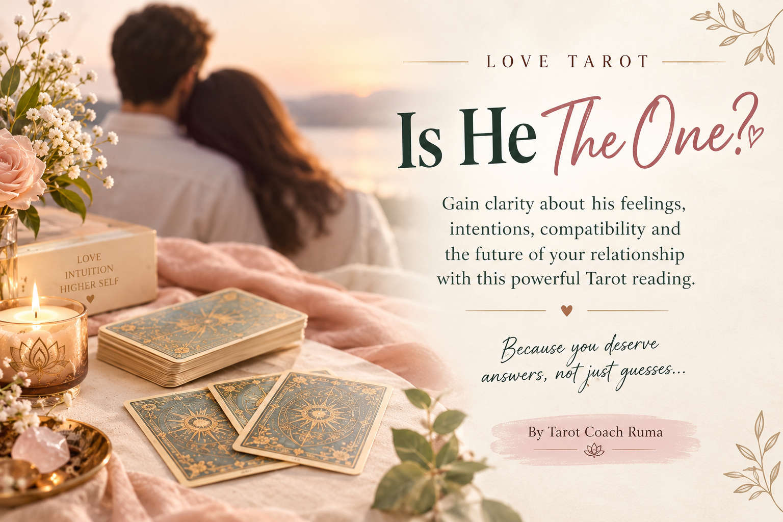 Love Tarot reading for “Is He The One?” relationship clarity and future compatibility
